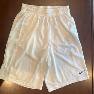 NWOT, Nike, medium, white shorts.